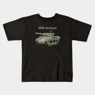 M36 Jackson American WW2 Tank Destroyer Kids T-Shirt